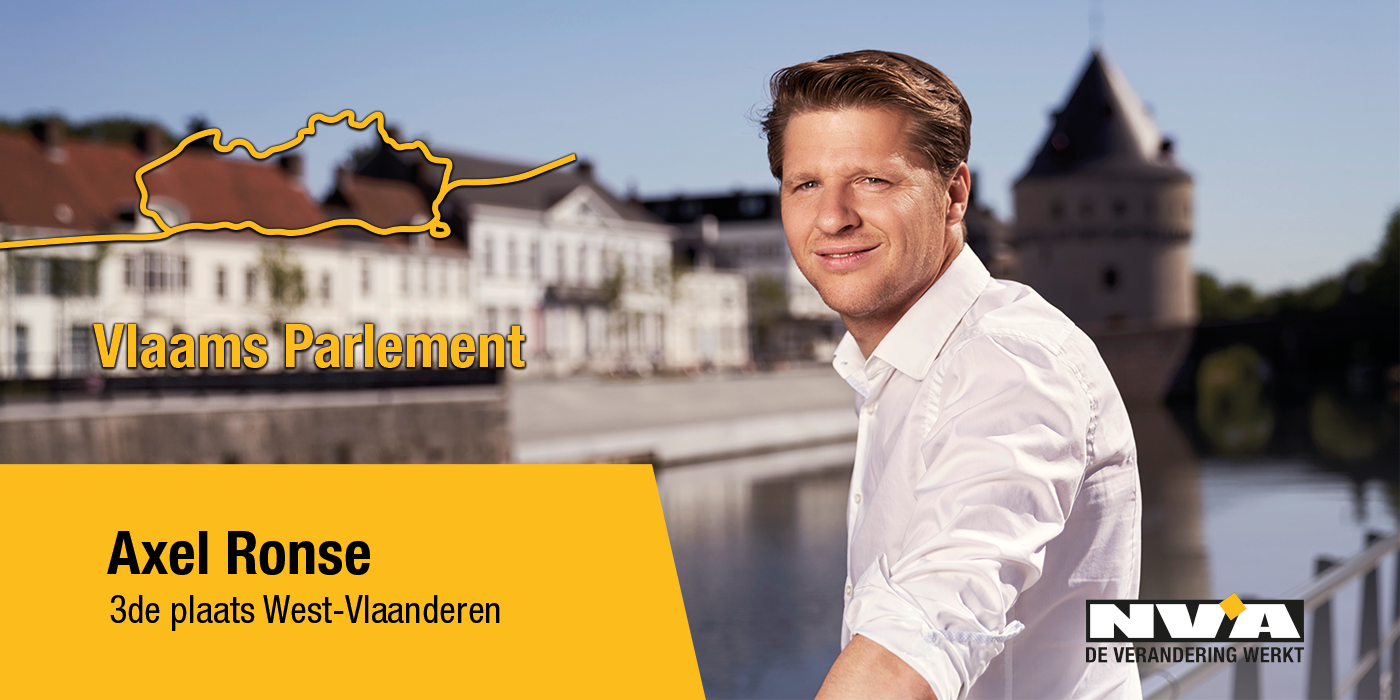 Axel Ronse op 3 voor Vlaams Parlement